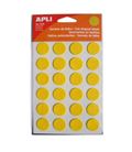 Gomet fieltro circulo grande 20mm amarillo 1h apli 12445