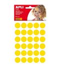 Gomet bolsa circulo grande 20mm amarillo 6h apli 13227