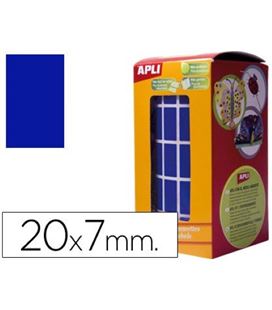 Gomet rollo rectangular 20x7mm azul apli 4880 - 4880