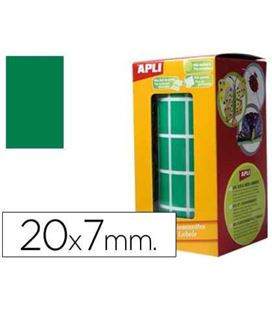 Gomet rollo rectangular pequeño 20x7mm verde apli 4882 - 4882