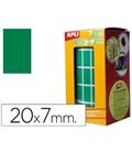 Gomet rollo rectangular pequeño 20x7mm verde apli 4882 - 4882