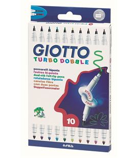 Rotulador escolar turbo doble giotto c.10 fila 424600