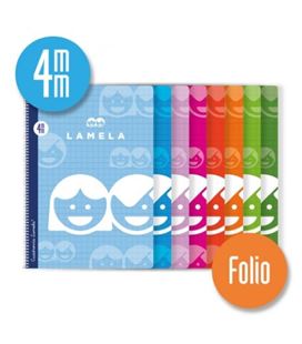 Cuaderno espiral fº 4mm 80h 70g lamela 07f004 104670