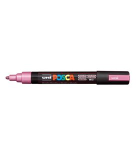 Rotulador permanente 2,5mm rosa metalico "m13" pc-5m posca uni 113585