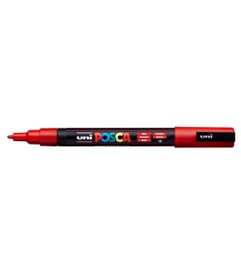 Rotulador 1,5mm rojo "15" pc-3m posca uni 915790