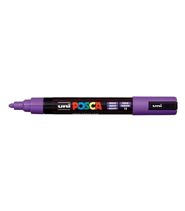 Rotulador 2,5mm violeta "12" pc-5m posca uni 916186 - 152710000_2