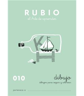 Cuaderno escolar dibujo 010 rubio - ESCRITURA 010