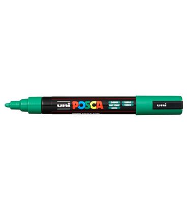 Rotulador 2,5mm verde "6" pc-5m posca uni 916148 - PC-5M_GREEN_C