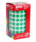 Gomet rollo circulo pequeño 10,5mm verde apli 04854 - 04854