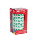 Gomet rollo triangulo pequeño 10,5mm verde apli 04866 - 4866