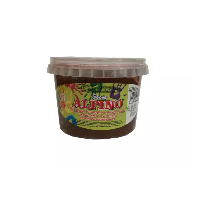 PINTURA DEDOS 500ML MARRON ALPINO DD000075 525011