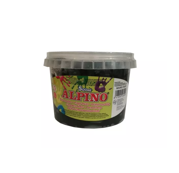 PINTURA DEDOS 500ML NEGRO ALPINO DD000023 462026