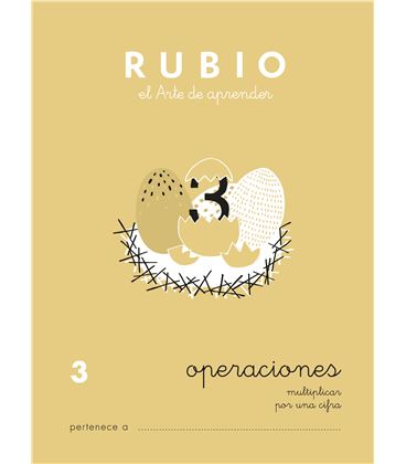 Cuaderno escolar problemas nº3 rubio 10954 - 3 CALCULO CASTELLANO-1 COPIA