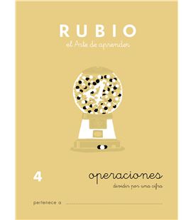 Cuaderno escolar operaciones nº4 rubio 10956