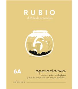 Cuaderno escolar operaciones nº6a rubio 10961 - CALCULO 6A CASTELLANO-1 COPIA