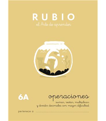 Cuaderno escolar operaciones nº6a rubio 10961 - CALCULO 6A CASTELLANO-1 COPIA