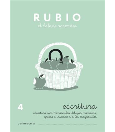 Cuaderno escolar escritura 4 rubio 10927 - ESCRITURA 4