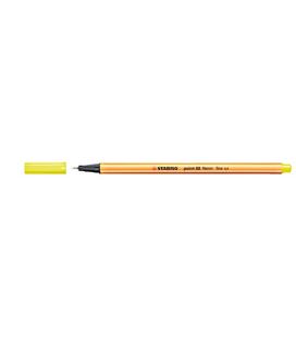 Rotulador 04 punta fibra amarillo fluor point 88 stab 88/024