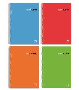 Cuaderno a4 rayado 120h 90grs microperforado pacsa 16367 - 16367