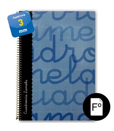Cuaderno fº 3mm 80h 70g t.dura azul lamela 7fte003a 537294 - 7FTE003A