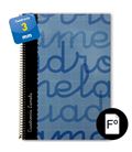 Cuaderno fº 3mm 80h 70g t.dura azul lamela 7fte003a 537294