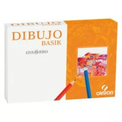 LAMINA DIBUJO BASIK A4 130GRS CAJETIN NOMBRE 250U GUARRO 200401576