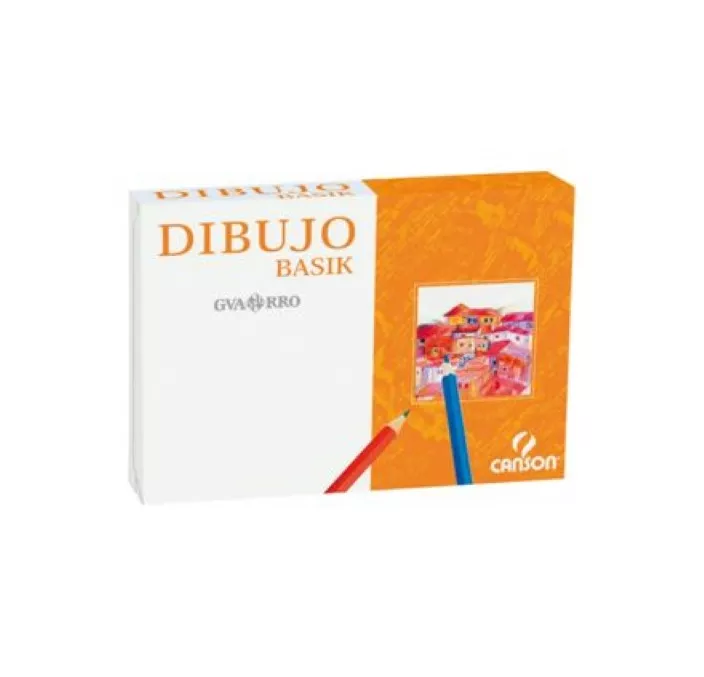 LAMINA DIBUJO BASIK A4 130GRS CAJETIN NOMBRE 250U GUARRO 200401576