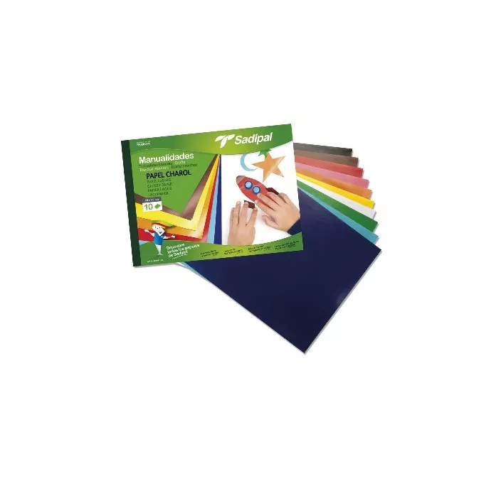 PAPEL CHAROL BLOC 10H COLORES SADIPAL 05977