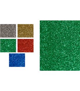 Cartulina purpurina 50x65cm 250gr 5 hj rojo smart 68000751