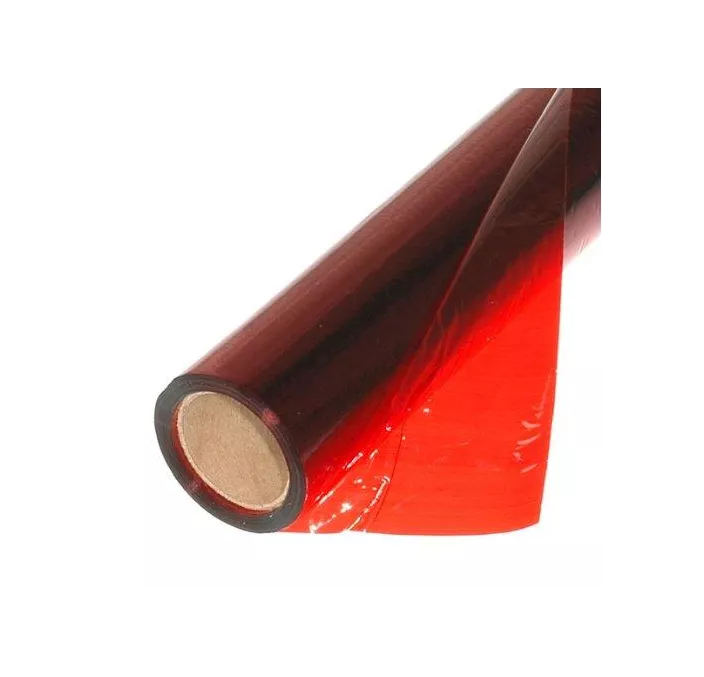 PAPEL CELOFAN 50X65 25H ROLLO ROJO SADIPAL 12501