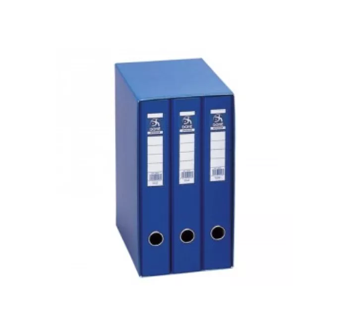 MODULO 3 CARPETAS 2 ANILLAS Fº 40MM AZUL OFICOLOR DOHE 09455