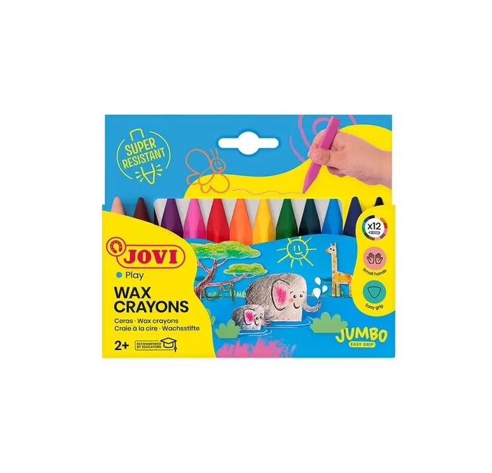 PINTURA CERA SURTIDO JOVICOLOR TRIWAX 12U. JOVI 973/12 024495