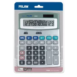 CALCULADORA 12 DIGITOS PLATA MILAN 40924BL 021742