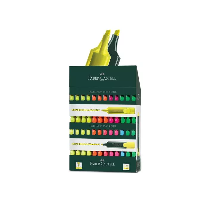 EXPOSITOR 120U. MARCADOR FLUORESCENTE TEXTLINER FABER 254820