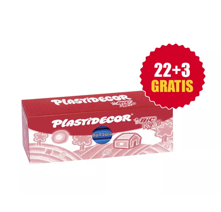 PINTURA CERA AMARILLA 25UDS. PLASTIDECOR BIC 816971 051461