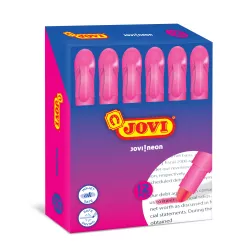 MARCADOR FLUORESCENTE CERA ROSA BOLIGRAFO JOVI NEON 1816