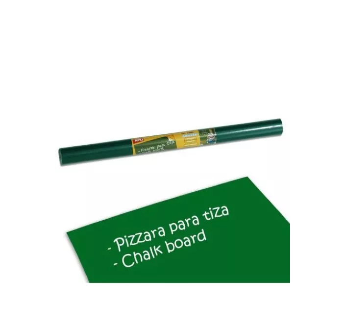 PIZARRA VERDE ADHESIVA 0,45X2MTS APLI 10962