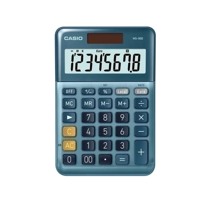 CALCULADORA SOBREMESA 8 DIG MS-80E VERII (sustituta de la 80VER) CASIO