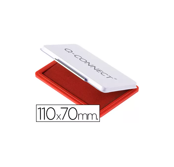 ALMOHADILLA TAMPON 7X11CMS Nº2 ROJO Q-CONNECT KF25212 150747