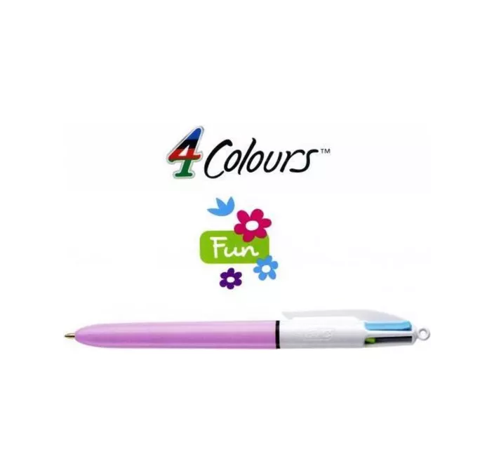 BOLIGRAFO RETRACTIL 4 COLOURS FUN VIOLETA BIC 503815 458260