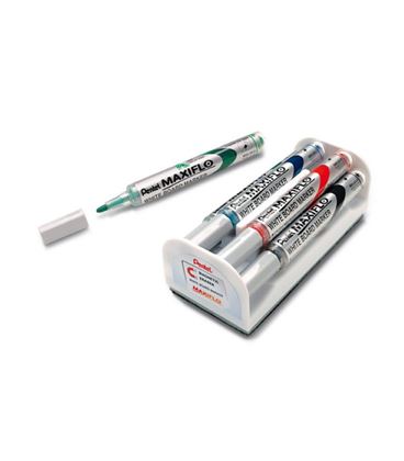 Rotulador pizarra blanca + borrador pack.4 maxiflo pentel mwl5s-4n - MWL5S-4NSR