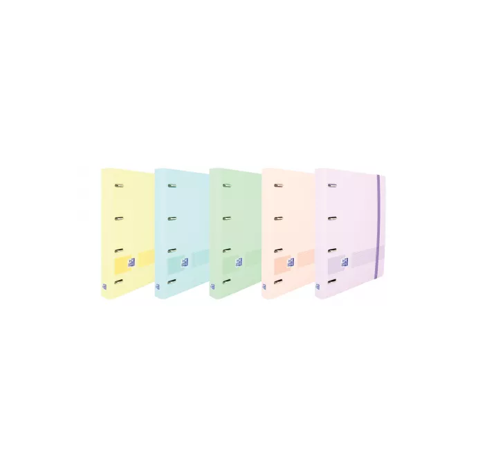 CARPETA 4 ANILLAS A4 +RECAMBIO SURTIDAS PASTEL EUROPEANBINDER OXFORD 400146