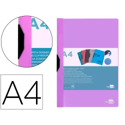DOSSIER PINZA PP A4 30HJ LAVANDA OPACO LIDERPAPEL DP23 11301