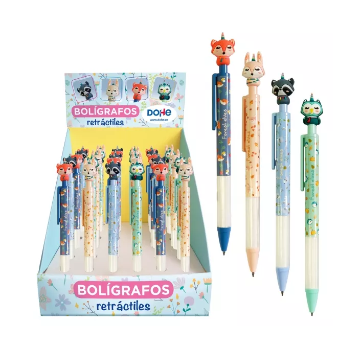 BOLIGRAFO RETRACTIL ZORRO SURTIDOS DOHE 51212
