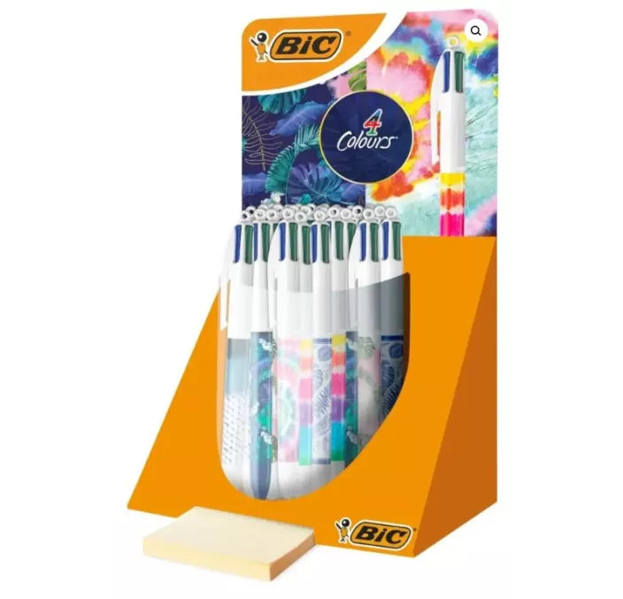 BOLIGRAFO RETRACTIL 4 COLOURS BASICOS TIE DYE SURTIDOS BIC 9649042