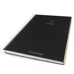CUADERNO A4 5X5 120H 100GRS MICROPERFORADO NEGRO FIRST CLASS PACSA 16029