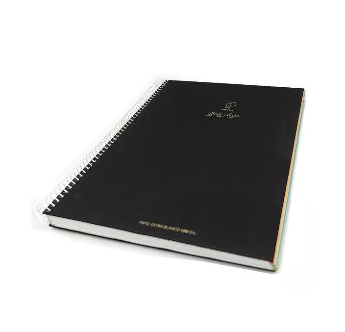 CUADERNO A4 5X5 120H 100GRS MICROPERFORADO NEGRO FIRST CLASS PACSA 16029