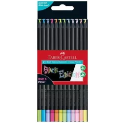 PINTURA MADERA BLACK EDITION C12 NEON Y PASTEL FABER-CASTELL 116410