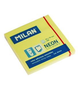 Notas adhesivas 75x75 amarilla brillante milan 85434