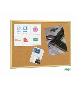 Tablero corcho 40x60cm marco madera pino economico faibo 607-2 - 607-2